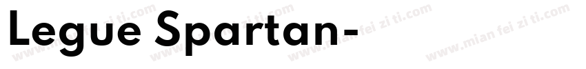 Legue Spartan字体转换